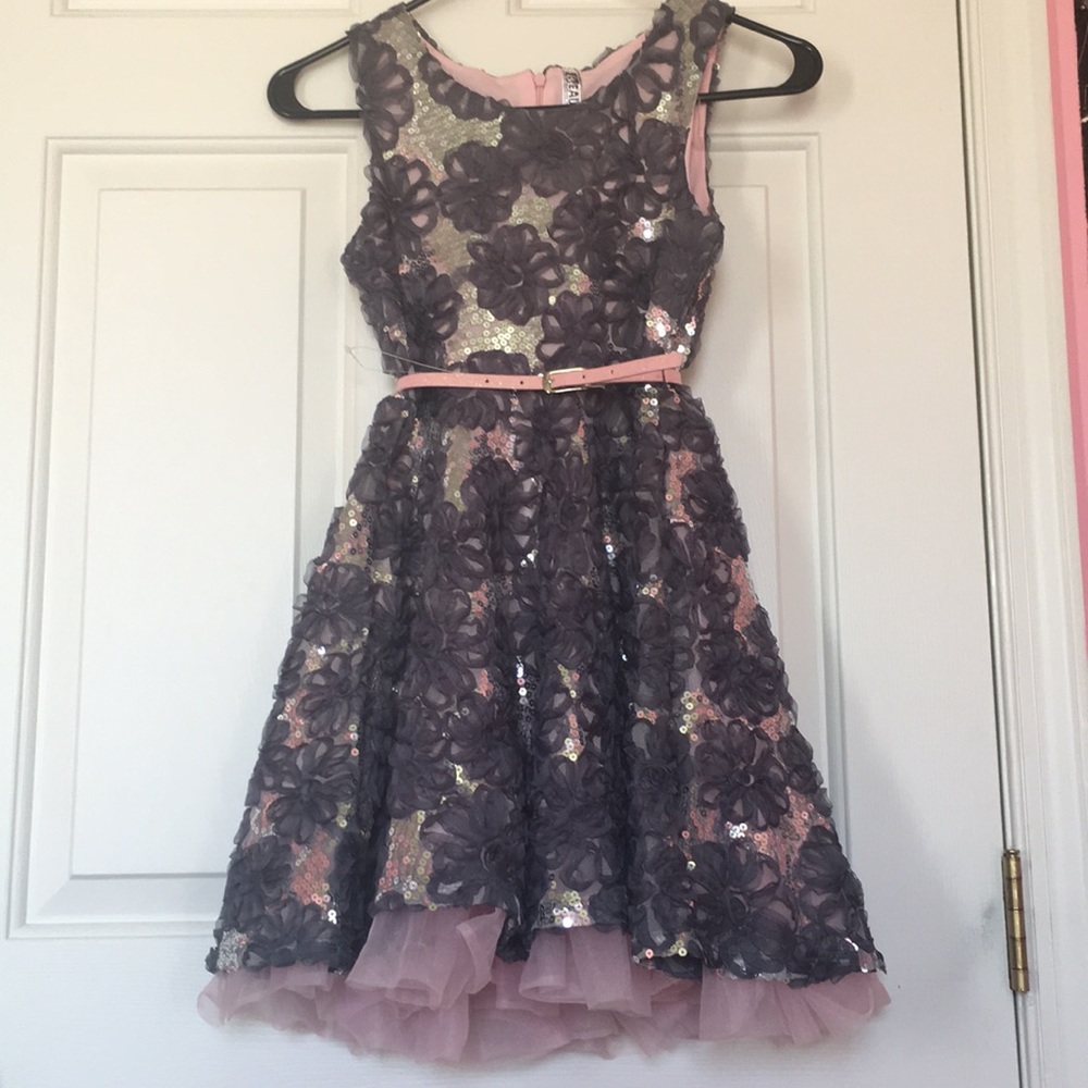 Gray & Pink Dress New w/Tags